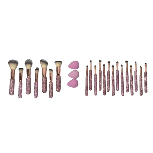 Pink Bling Mega Glitz & Glam 25pc Essentials Collection Brush Set - Picture 3 of 3